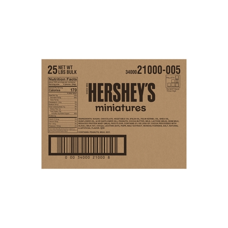 HERSHEY MINIATURE ASSORTED CHOCOLATE CANDY BARS
