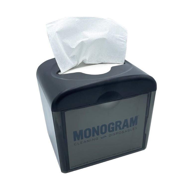 MONOGRAM INFLATED WHITE NAPKIN DISPENSER