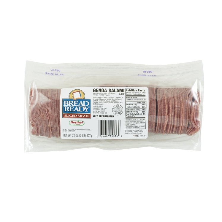 HORMEL GENOA SALAMI SLICED 1/8 OZ