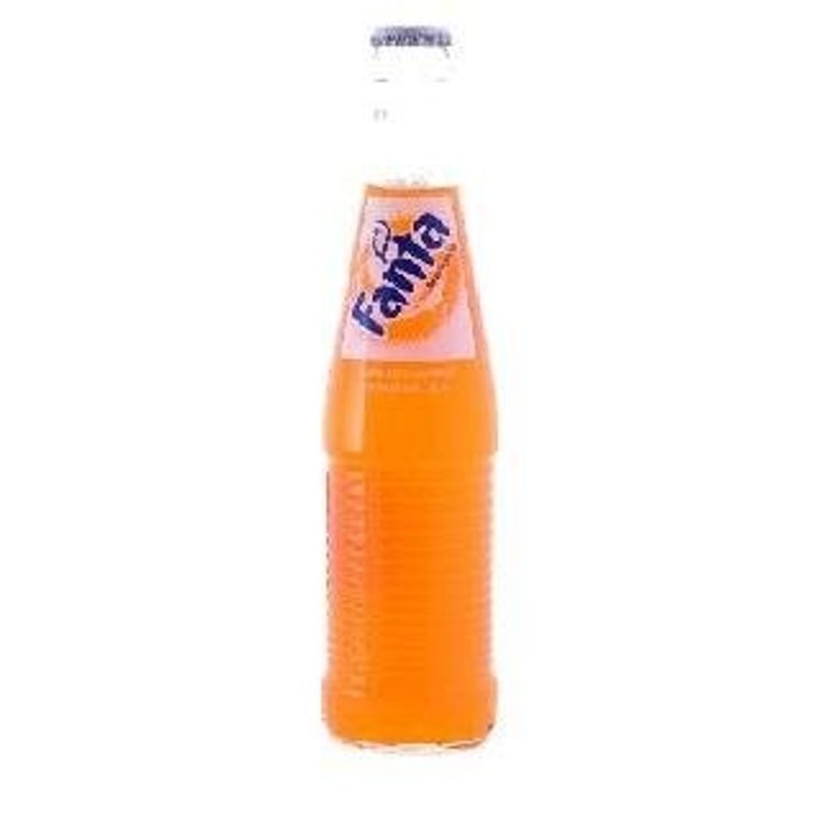 FANTA ORANGE GLASS BOTTLE MADE IN MEXICO