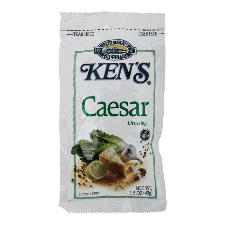 KEN'S CAESAR DRESSING, SINGLE SERVE POUCH SHELF