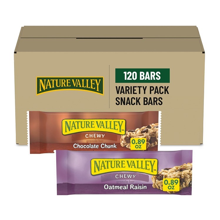 NATURE VALLEY CHEWY GRANOLA ASSORTED SNACK BAR