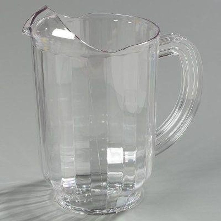 CARLISLE FOODSERVICE PRODUCTS PITCHER BEVERAGE 60 OUNCE POLYCARBONATE CLEAR VERSA POUR