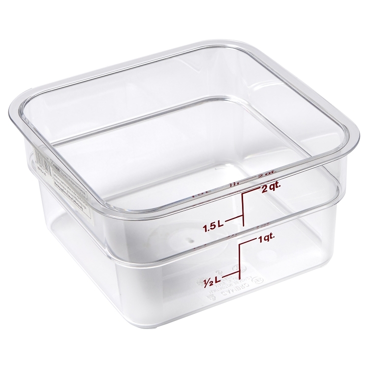 CAMBRO CONTAINER SQUARE CLEAR 2 QUART