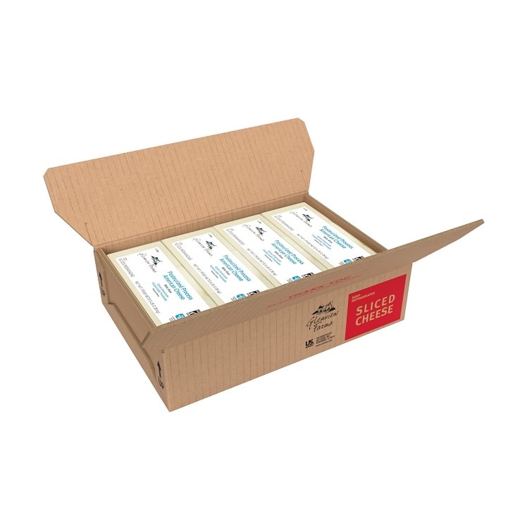 GLENVIEW FARMS CHEESE AMERICAN WHITE SLICED 120 CT