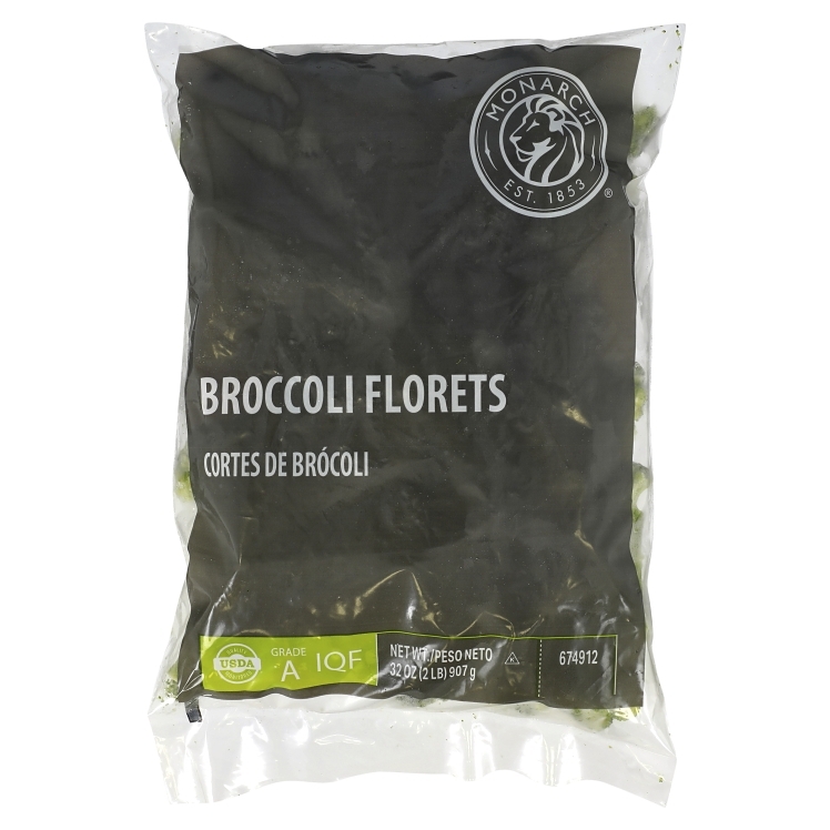MONARCH FROZEN BROCCOLI FLORETS IQF
