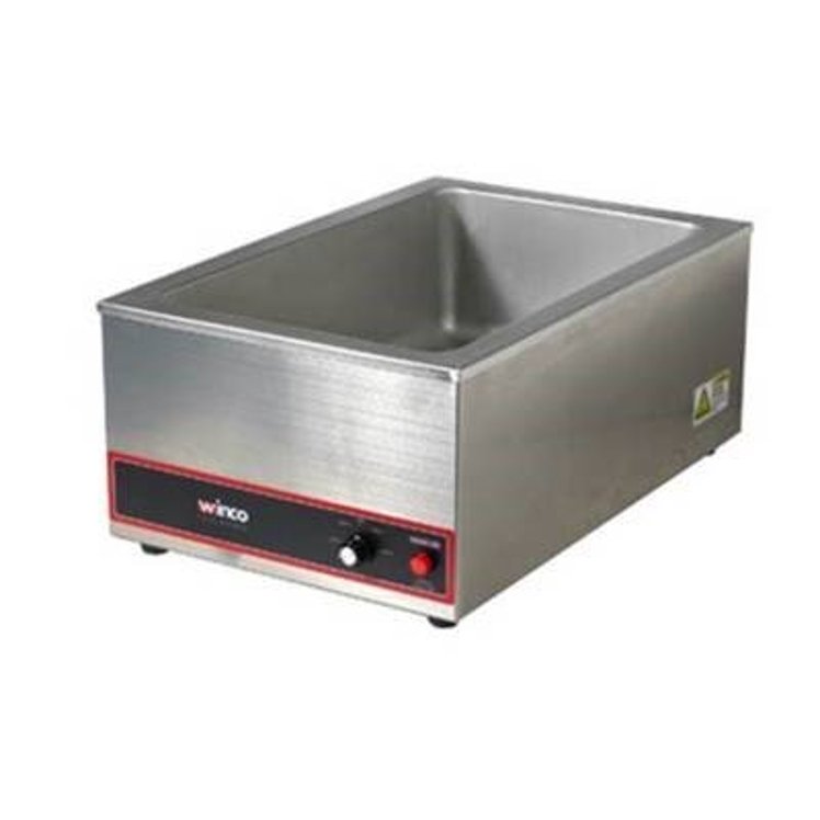 WINCO FOOD WARMER 12X20 STAINLESS STEEL ELECTRIC