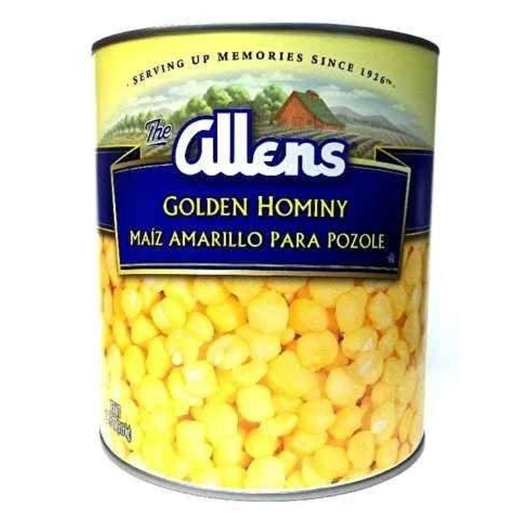ALLENS HOMINY GOLDEN FANCY CANNED