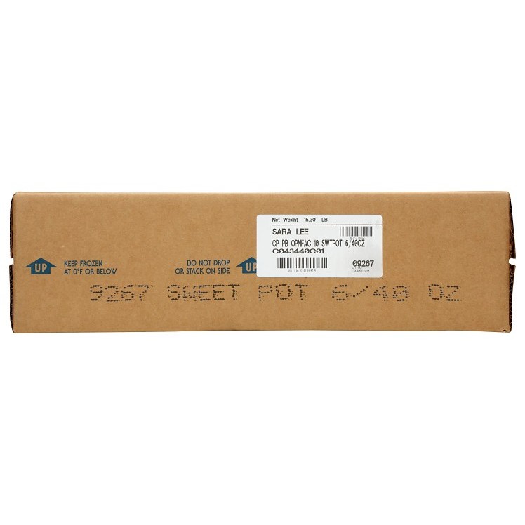 CHEF PIERRE SWEET POTATO PIE 10 INCHES UNSLICED