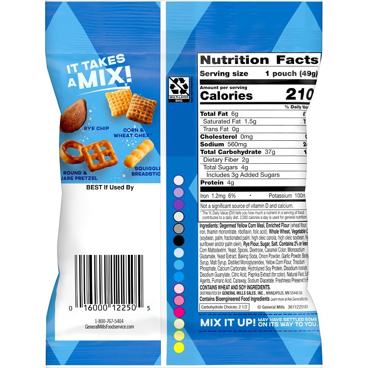 CHEX TRADITIONAL CHICKEN SNACK MIX