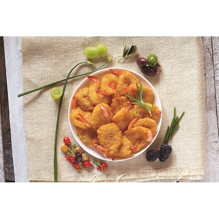 AQUA STAR BREADED PANKO RAW BUTTERFLY CLEANTAIL HAND-BREADED SHRIMP