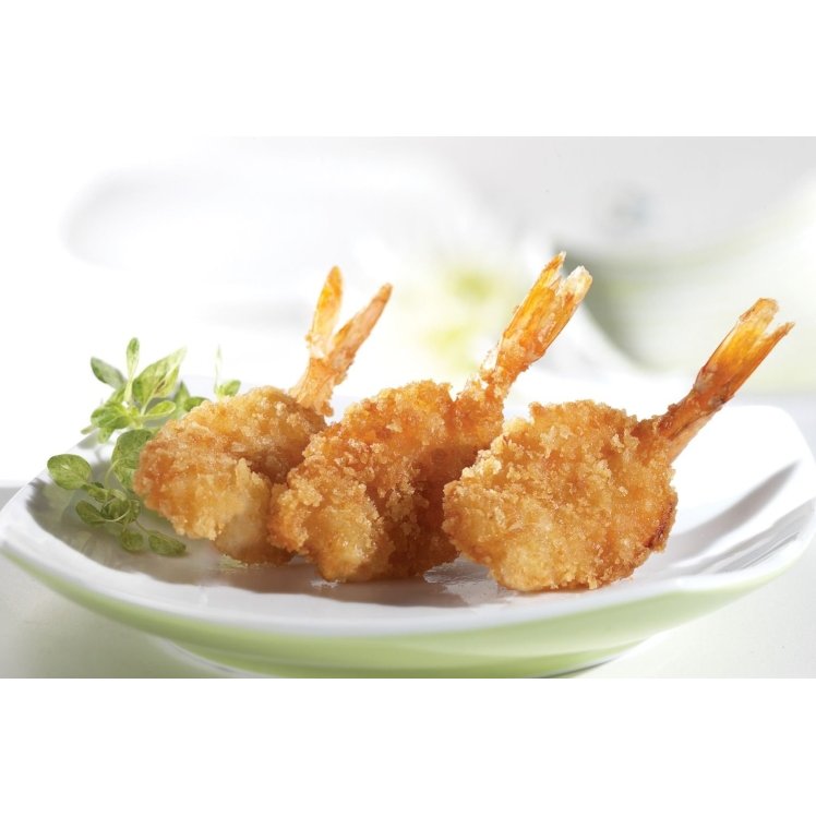 AQUA STAR BREADED PANKO RAW BUTTERFLY CLEANTAIL HAND-BREADED SHRIMP