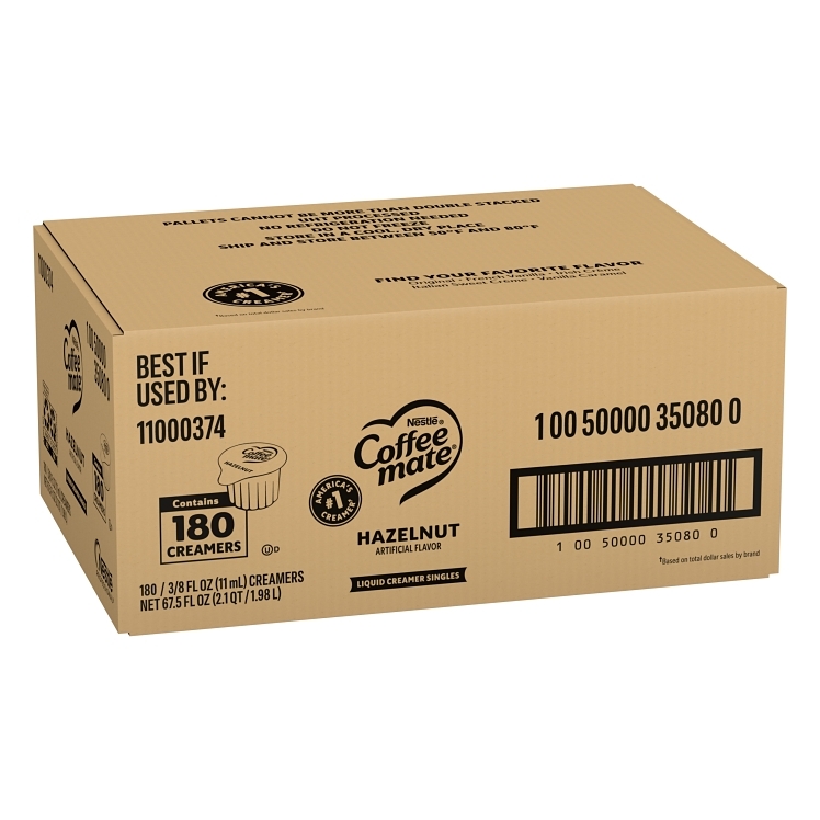 COFFEE-MATE HAZELNUT NON DAIRY CREAMER SHELF STABLE SINGLE SERVING