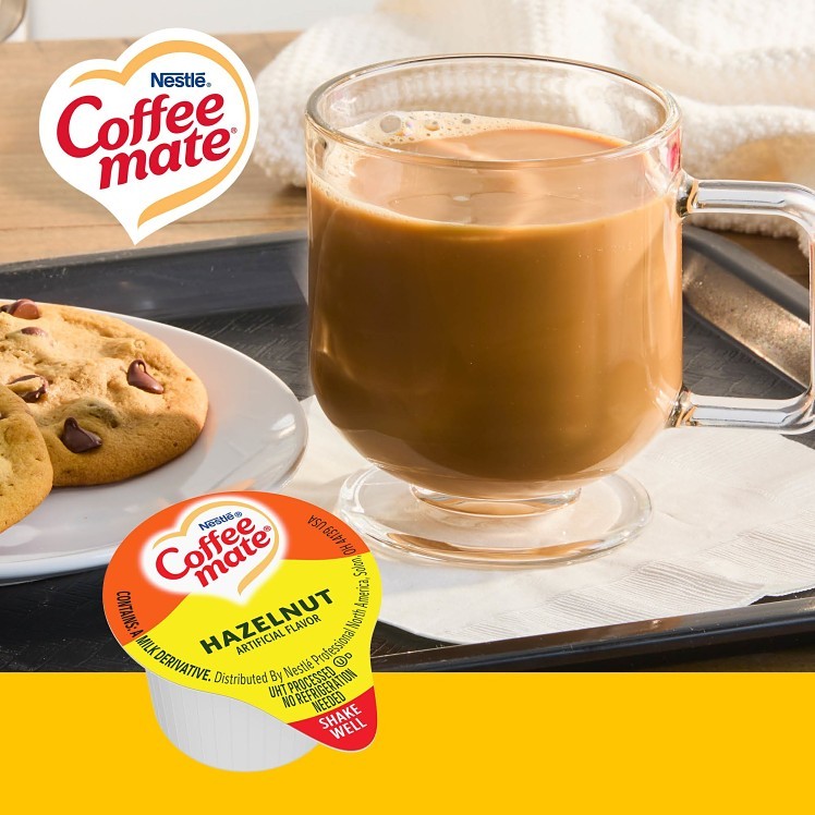 COFFEE-MATE HAZELNUT NON DAIRY CREAMER SHELF STABLE SINGLE SERVING