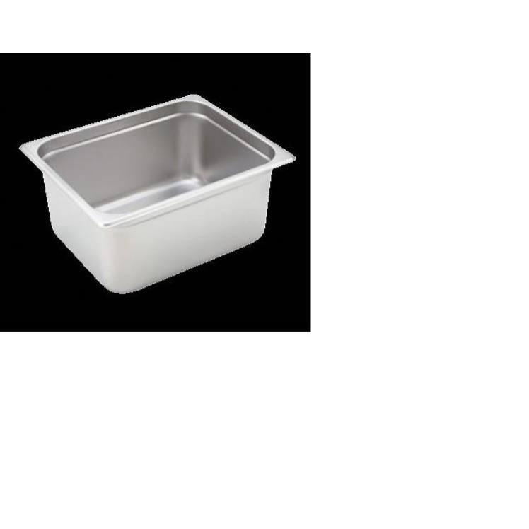 WINCO 1/2 SIZE 6 DEEP STAINLESS STEEL STEAMTABLE PAN