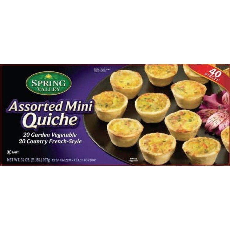 SPRING VALLEY MILMAR ASSORTED MINI QUICHE