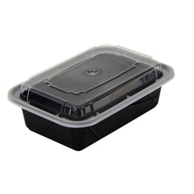 NEWSPRING 24 OZ 1 COMPARTMENT PLASTIC CONTAINER W/ LID