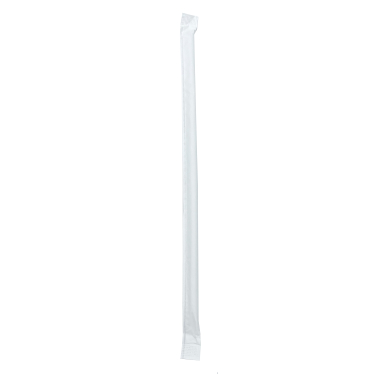MONOGRAM 7.75 PAPER WRAPPED PLASTIC TRANSLUCENT JUMBO STRAWS