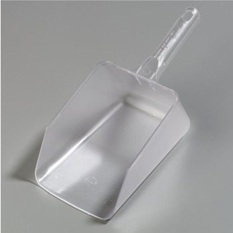CARLISLE FOODSERVICE PRODUCTS CLEAR POLYCARBONATE ICE SCOOP 64 OUNCE