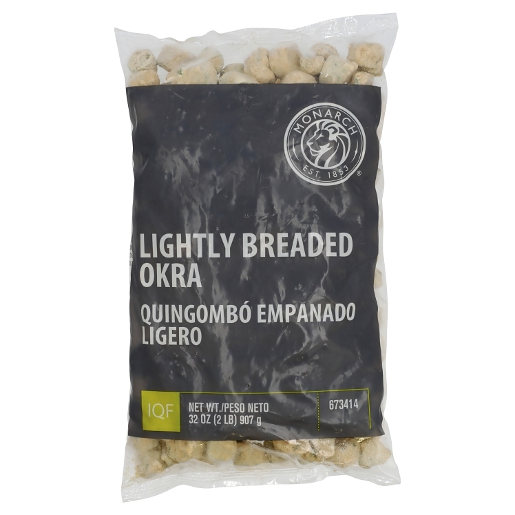 MONARCH OKRA BREADED LIGHT CUT ROUND RAW