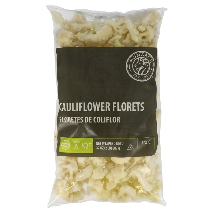 MONARCH FROZEN CAULIFLOWER FLORETS