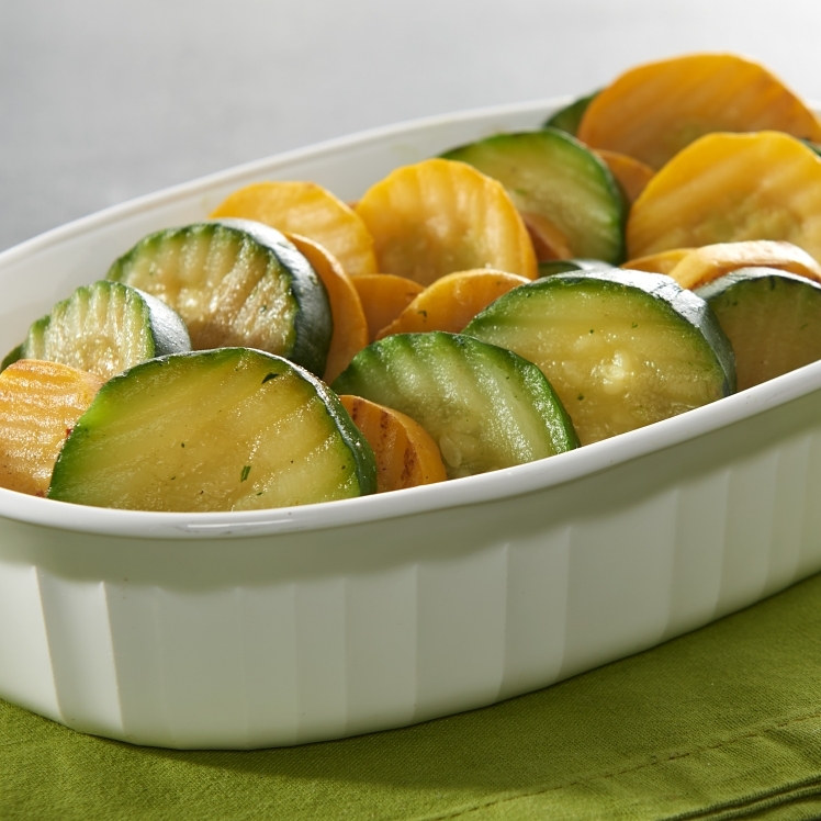 MONARCH SLICED ZUCCHINI CRINKLE CUT IQF FROZEN