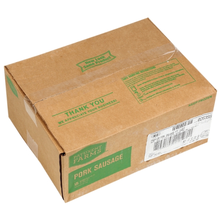 PATUXENT FARMS PORK SAUSAGE SWEET RAW PATTY 2 OZ