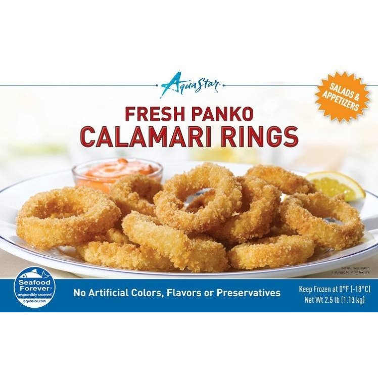 AQUA STAR PANKO BREADED CALAMARI RINGS