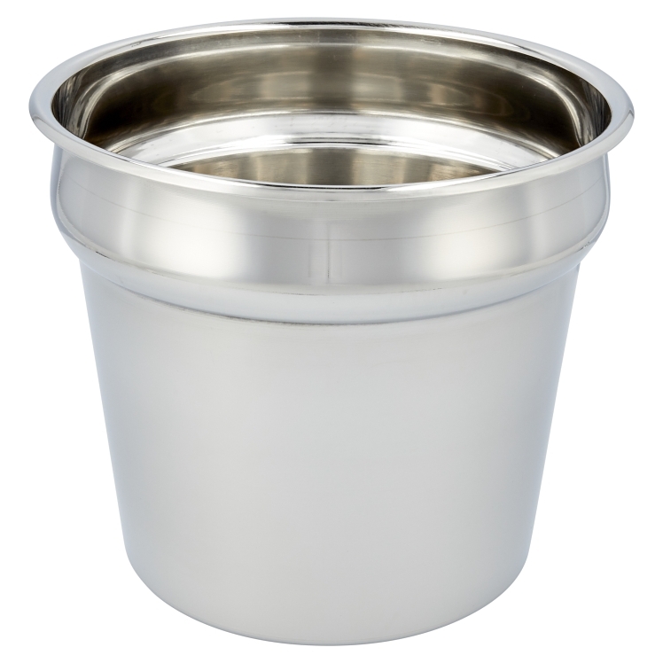 SUPERIOR / CES PAN INSERT 7 QUART ROUND STAINLESS STEEL MIRROR