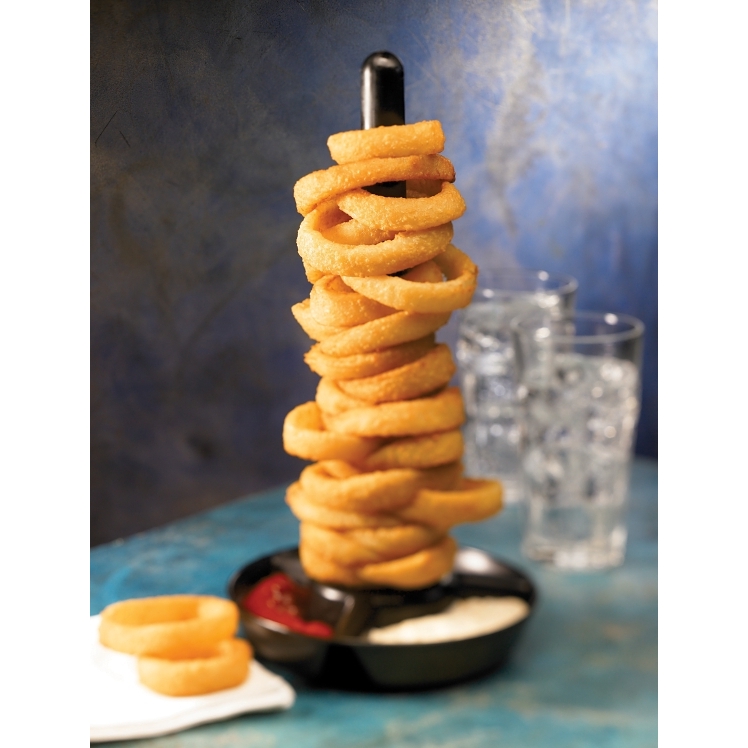 MOLLY'S KITCHEN BEER BATTERED HALF ONION RING 3/8 PRECOOKED
