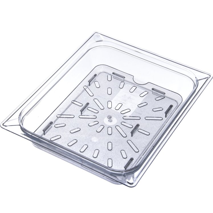 CARLISLE FOODSERVICE PRODUCTS INSERT, DRAIN 1/2 SIZE PLASTIC FOR FOOD STORAGE PAN