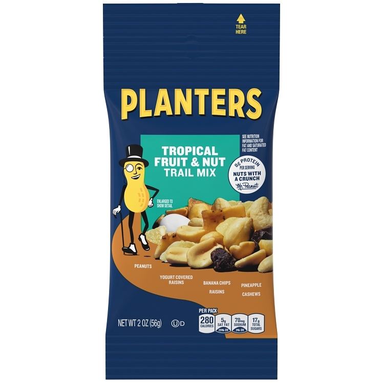PLANTERS TRAIL TROPICAL FRUIT SNACK MIX