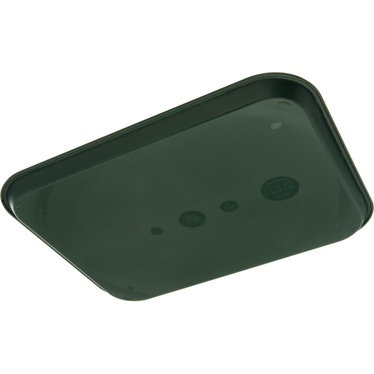 CARLISLE FOODSERVICE PRODUCTS POLYPROPYLENE FOREST GREEN NON-SKID RETAIL PACK CAFE TRAY 14X18 INCH