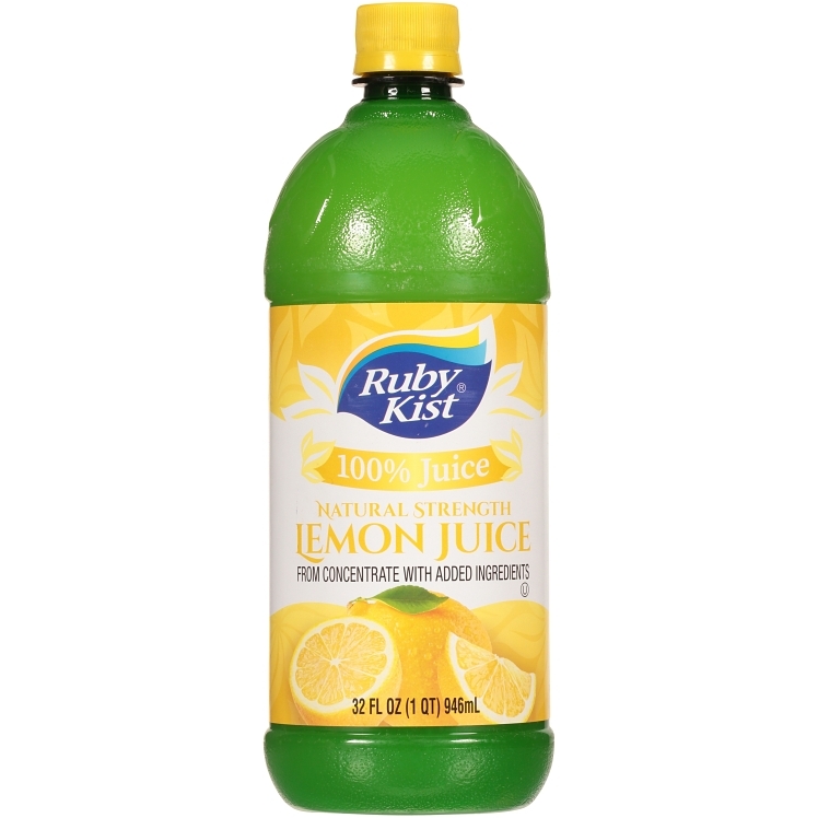 RUBY KIST 100% LEMON JUICE 32 OZ