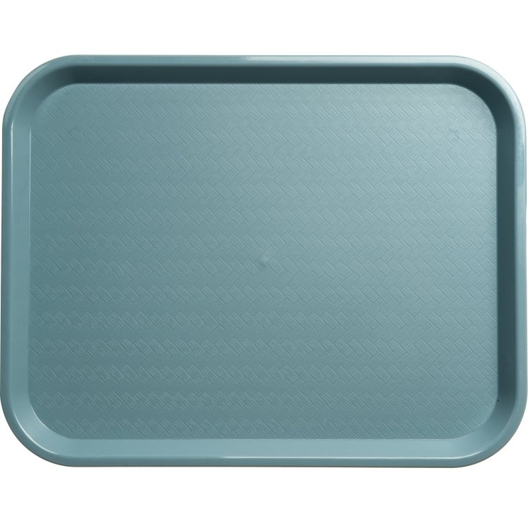 Carlisle Foodservice Products Cafe Tray 14x18 Polypropylene Slate Blue Non-Skid Retail Pack