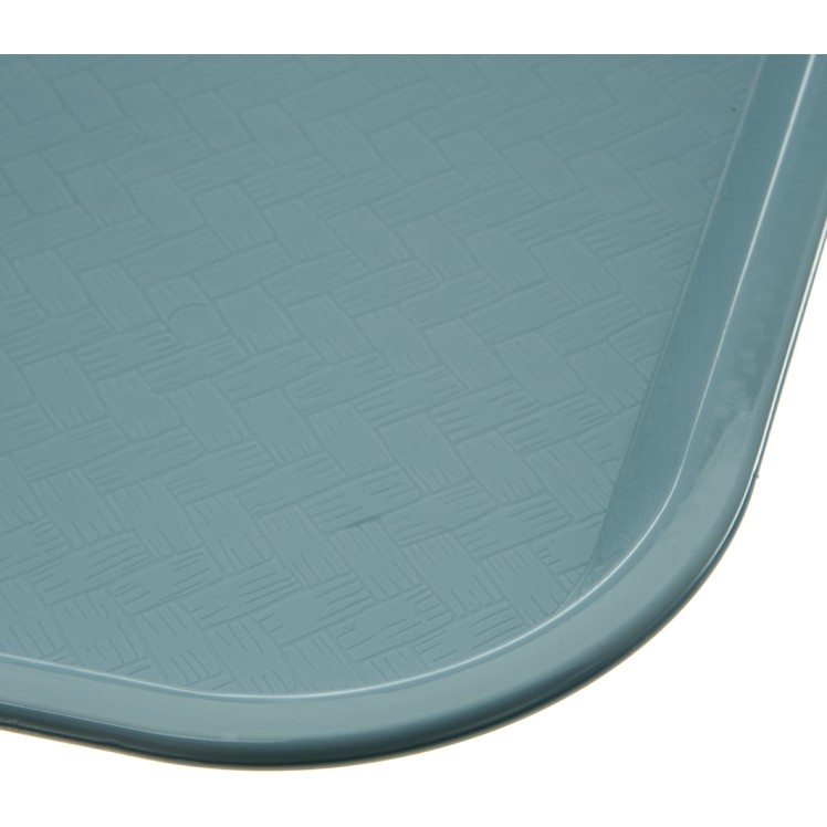 Carlisle Foodservice Products Cafe Tray 14x18 Polypropylene Slate Blue Non-Skid Retail Pack