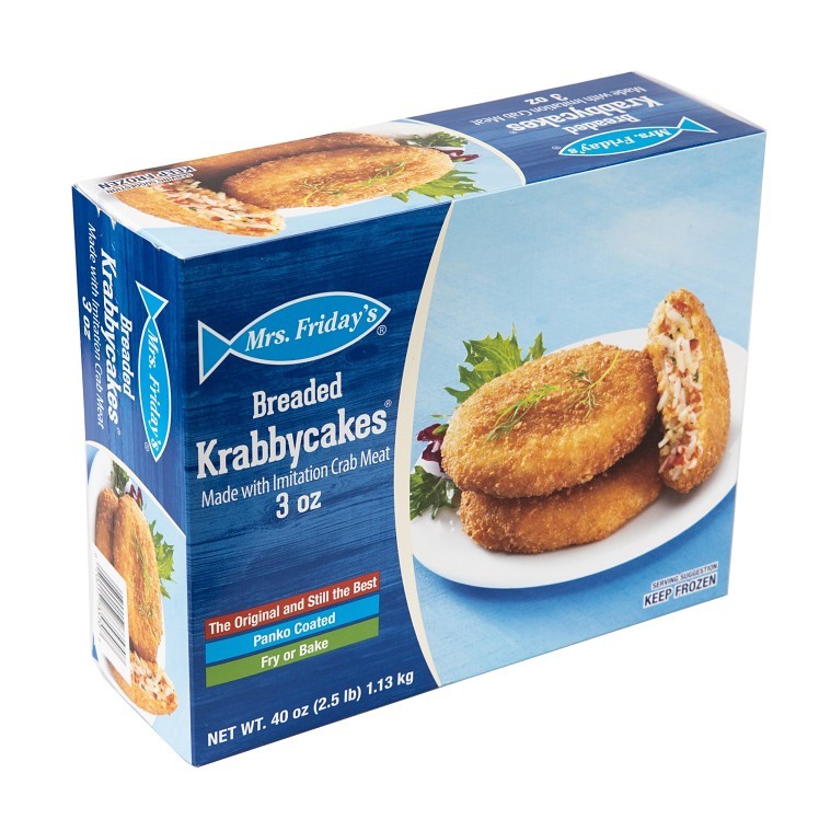 MRS. FRIDAYS BREADED KRABBY CAKES