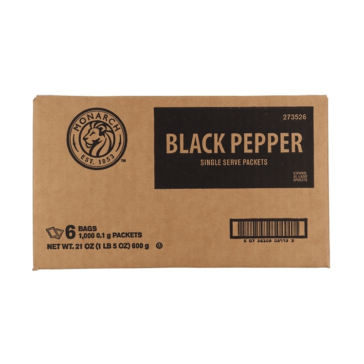 MONARCH BLACK PEPPER PACKETS