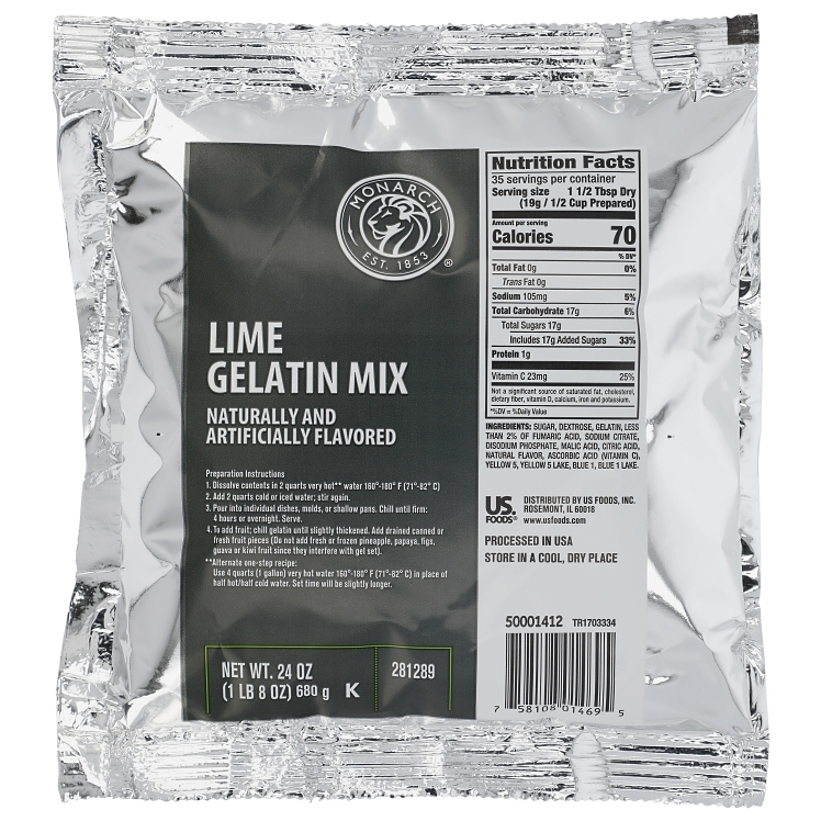 MONARCH LIME GELATIN MIX