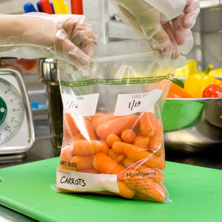 ZIPGARDS 1 QUART LOW DENSITY RESEALABLE BAGS