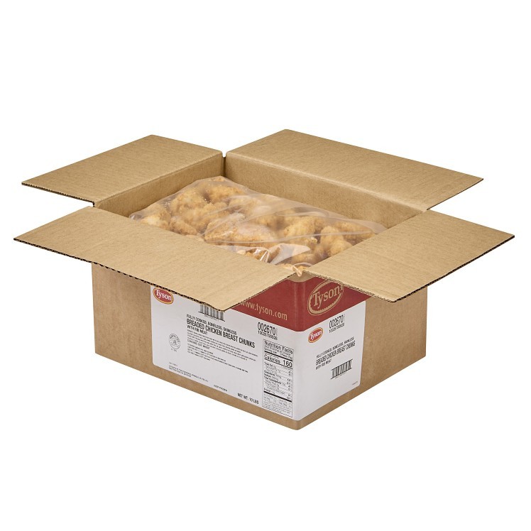 TYSON BREADED CHICKEN BREAST MEAT CHUNKS