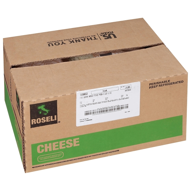 ROSELI LOW-MOISTURE MOZZARELLA CHEESE FEATHER-SHREDDED WHOLE MILK