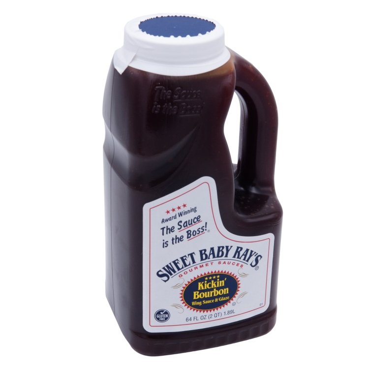 SWEET BABY RAY'S BOURBON SAUCE PLASTIC JAR SHELF STABLE