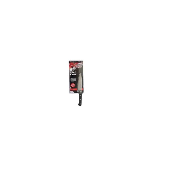 WINCO BLACK HANDLE 6 INCH CHEF KNIFE