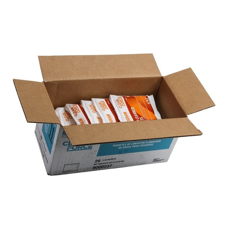 MONOGRAM / CLEAN FORCE CLEANER, FRYER K52 POWDER PACKET