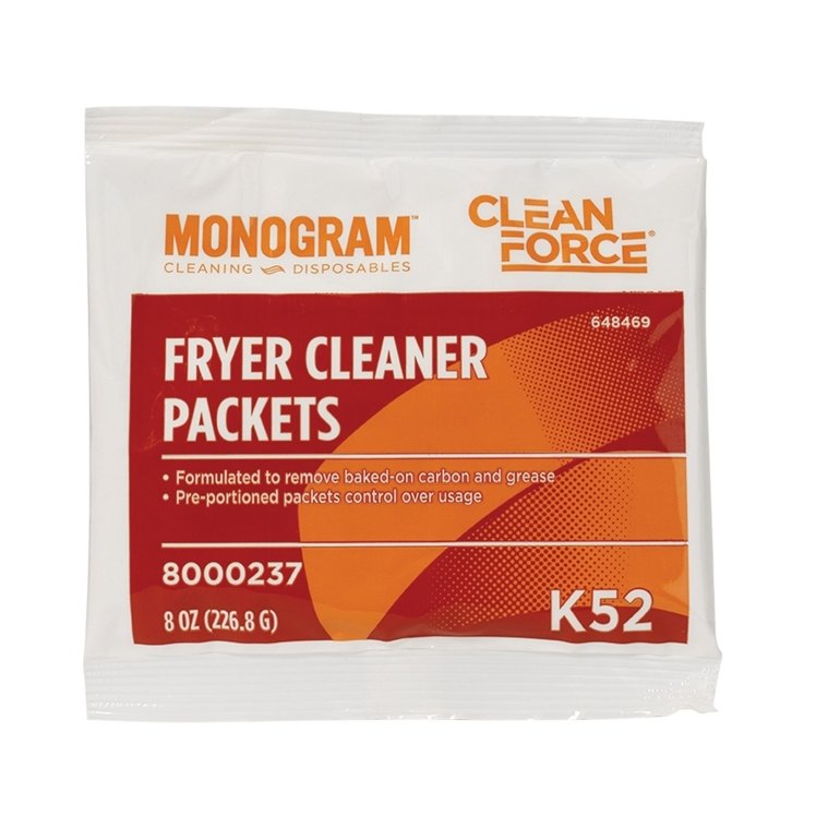 MONOGRAM / CLEAN FORCE CLEANER, FRYER K52 POWDER PACKET