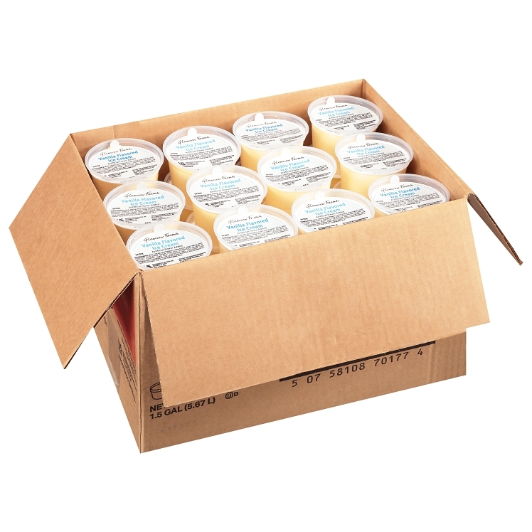 GLENVIEW FARMS ICE CREAM CUP VANILLA PLASTIC