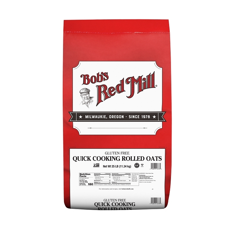 BOB'S RED MILL NATURAL FOODS GLUTEN FREE ROLLED QUICK OATS