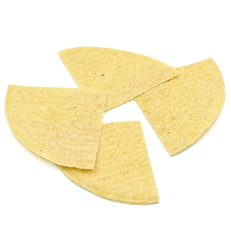 LA BANDERITA TORTILLA CHIP RAW 4 CUT YELLOW