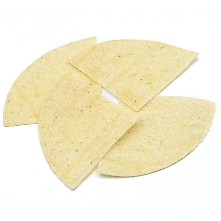 LA BANDERITA TORTILLA CHIP RAW 4 CUT WHITE